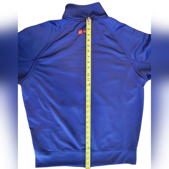 Vintage Buffalo Bills Warmup Jacket Blue And Red NFL Team Apparel Men's Size Lg - Picture 6 of 11